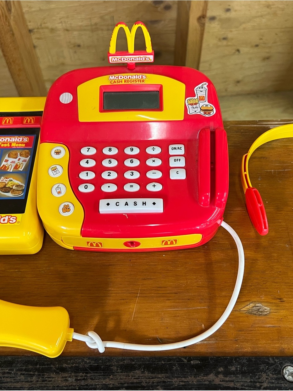 McDonald's Red & Yellow Play Cash Register with Headset
